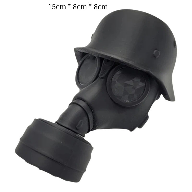 Accessoire Auto Tête de Mort - Cache Attelage Masque à Gaz Militaire Modele 2 Couleur Noir