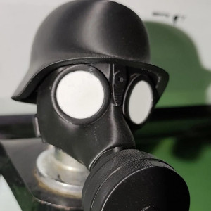 Vue détaillée Cache Attelage Tête de Mort - Casque & Masque Militaire