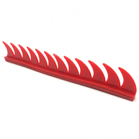 Crête de Casque Motard Rebelle - Ailerons de Faucheur Couleur Rouge