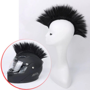Accessoire Casque Rider - Mohawk Punk Vibrant Couleur noir