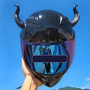 Accessoire Casque Biker Rock Goth "Cornes du Démon" Couleur Noir