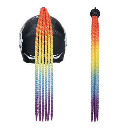 Accessoire Casque Biker Coiffure Femme "Fouet du Spectre de l'Asphalte"Modele 2