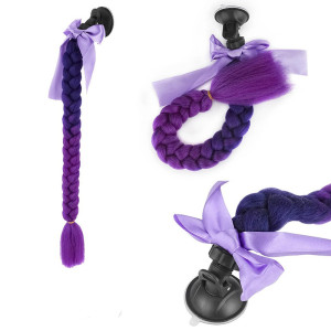 Accessoire Casque Biker Coiffure Femme "Crinière de la Valkyrie de l'Asphalte" Modele 2