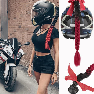 Accessoire Casque Biker Coiffure Femme "Crinière de la Valkyrie de l'Asphalte"