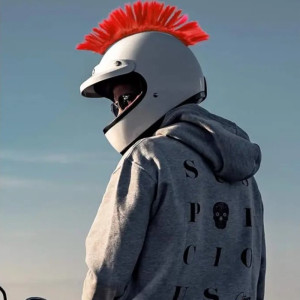 Magnifique Accessoire Casque Rider Mohawk Punk Vibrant