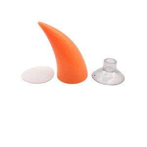 Accessoire Casque Biker Rock Metal - Cornes du Démon de l'Asphalte Couleur Orange