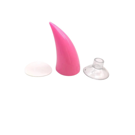 Accessoire Casque Biker Rock Metal - Cornes du Démon de l'Asphalte Couleur Rose