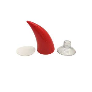 Accessoire Casque Biker Rock Metal - Cornes du Démon de l'Asphalte Couleur Rouge