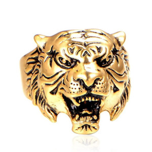 Bague Tigre "Fureur du Fauve" Couleur Or
