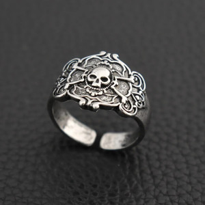 Bague Tête de Mort "Sceau Gothique"