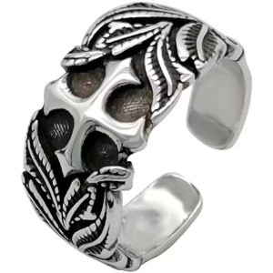 Vue générale Bague Rock Chevaleresque "La Croix du Triomphe"
