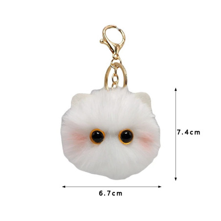Dimensions Porte-clés Gothique en Peluche "Chat Noir Peluche Kawaïi"