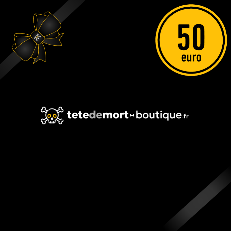 Carte Cadeau 50€ Tête de Mort | Le Beau Cadeau Rock