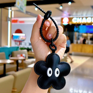 Porte-Clés Gothique Fleur Noire Étonnée