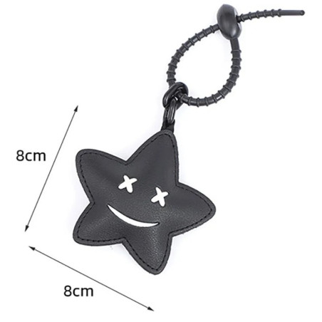 Dimensions Porte-Clés Gothique Fleur Noire Étonnée
