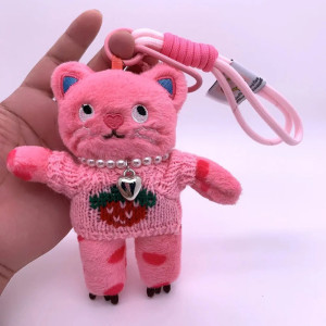 Porte-Clés Gothique Chat Noir « Minou Mystique Modele 6