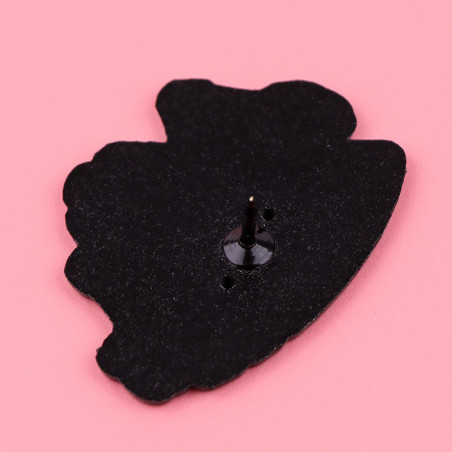 Vue Arrière Broche Tête de Mort "WTF!!!"