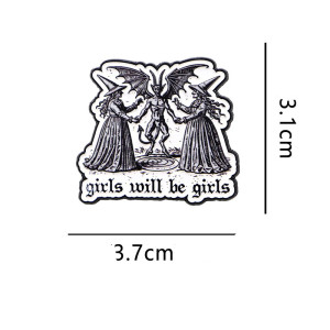 Dimensons Broche Goth "Girls will be Girls - Soirée entre Filles"