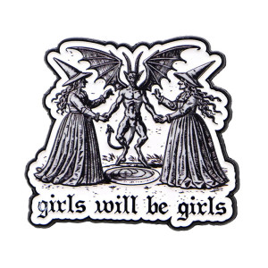 Vue générale Broche Goth "Girls will be Girls - Soirée entre Filles"