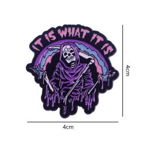 Dimensions Broche Faucheuse  "It is what it is - C'est Comme Ça"