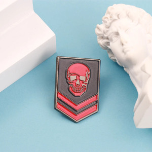 Broche Tête de Mort Militaire "Galon du Vétéran"
