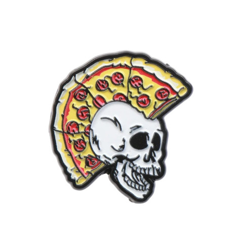 Broche Tête de Mort Punk "Crust Punk"