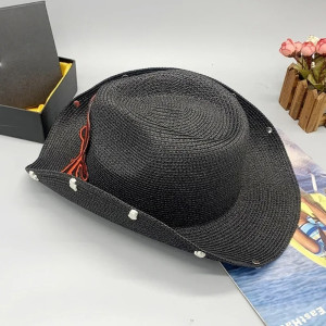 Vue générale Chapeau Cowboy Tête de Mort – "Biker Vengeur"