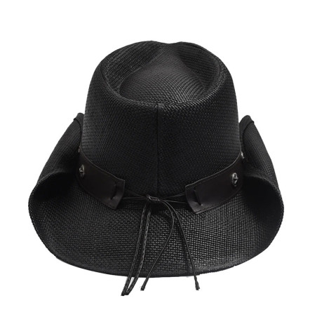 Chapeau Cowboy Tête de Mort – "Aigle Noir du Texas"