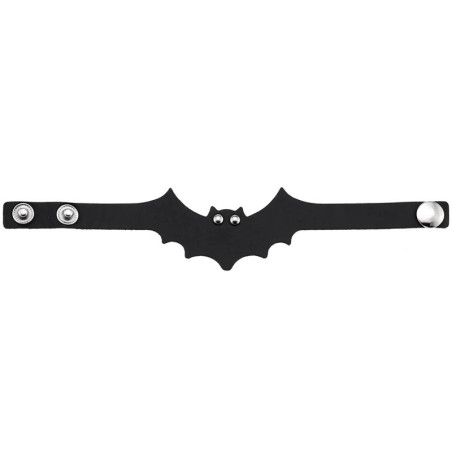 Avant Bracelet Gothique Chauve-Souris avec Fermeture Pression
