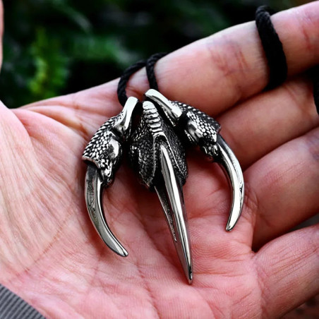 Pendentif Griffes de Dragon "Serre du Prédateur" – Acier Inoxydable 316L