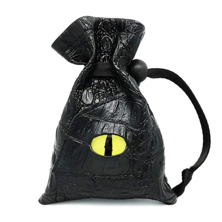Sac de Rangement avec Œil Mystique - Pour Dés DND, Cartes Tarot & Oracle, Pièces ou Bijoux Couleur Jaune