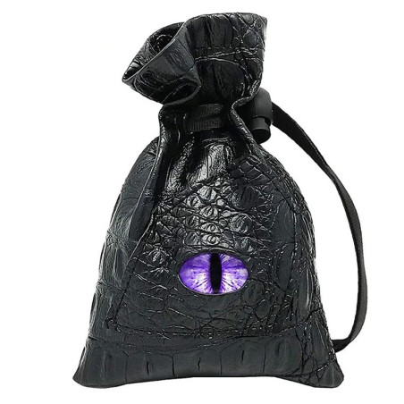 Sac de Rangement avec Œil Mystique - Pour Dés DND, Cartes Tarot & Oracle, Pièces ou Bijoux Couleur violet