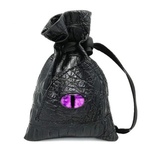 Sac de Rangement avec Œil Mystique - Pour Dés DND, Cartes Tarot & Oracle, Pièces ou Bijoux Couleur Rose