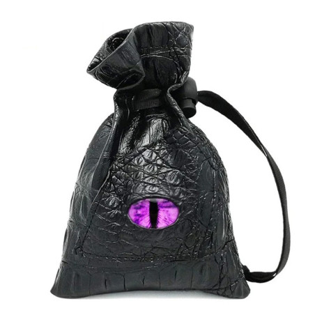 Sac de Rangement avec Œil Mystique - Pour Dés DND, Cartes Tarot & Oracle, Pièces ou Bijoux Couleur Rose
