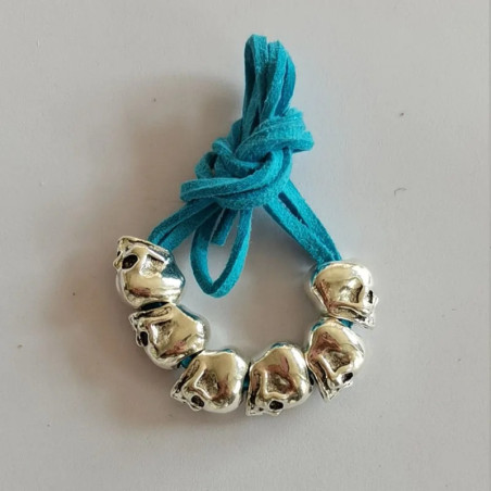 Vue Portée Perles Crâne pour Tresses – Kit Accessoire Cheveux Modele 6