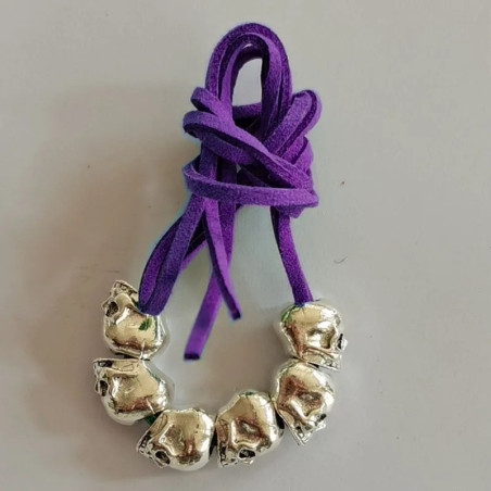 Vue Portée Perles Crâne pour Tresses – Kit Accessoire Cheveux Modele 14