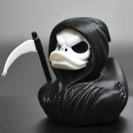 Canard de Bain Goth Tête de Mort "Faucheur des Abysses"