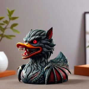 Canard de Bain Tête de Mort "Lycanthrope Sanguinaire"