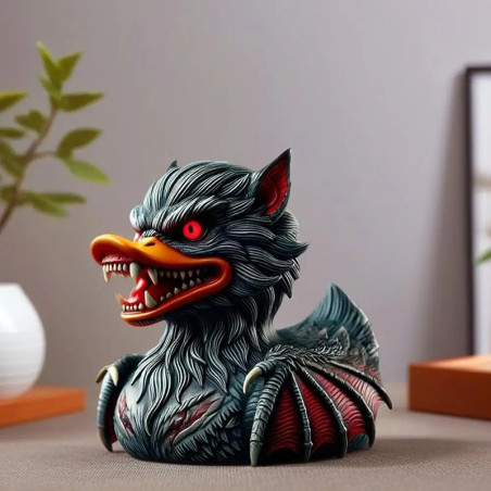 Canard de Bain Tête de Mort "Lycanthrope Sanguinaire"