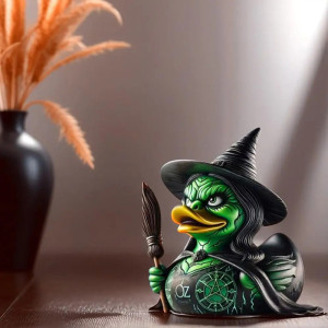 Canard de Bain Tête de Mort "Sorcière du Marais Maudit"