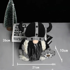 Dimensions Figurine Viking "Nain des Ombres" - Sentinelle du Crépuscule Nordique