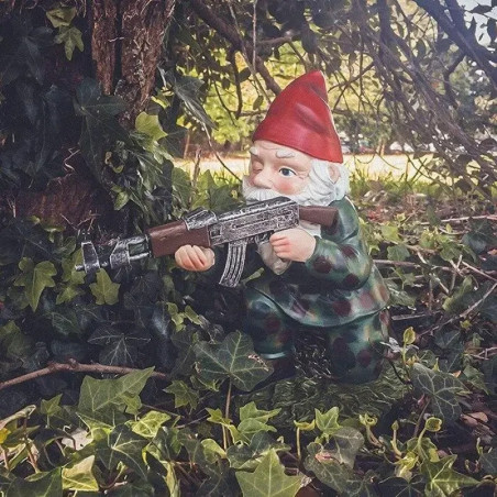 Nain de Jardin Militaire "Gnome Kalash Camouflage"