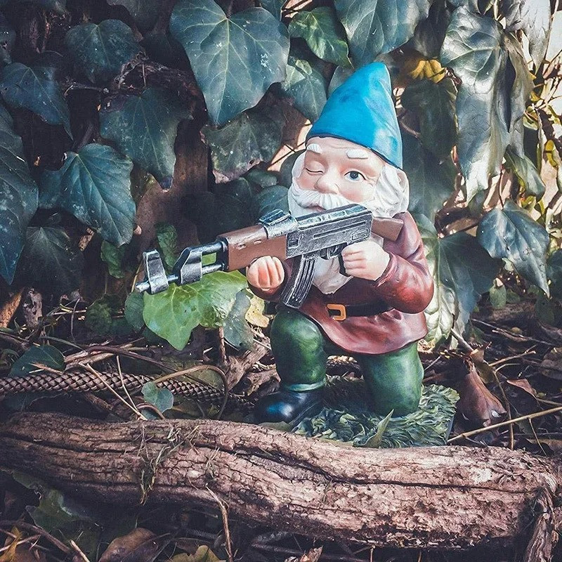 Nain de Jardin Militaire "Opération Gnome Bleu"