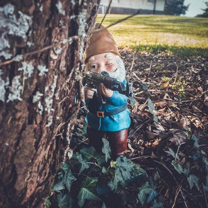 Nain de Jardin Militaire "Sniper des Bois"