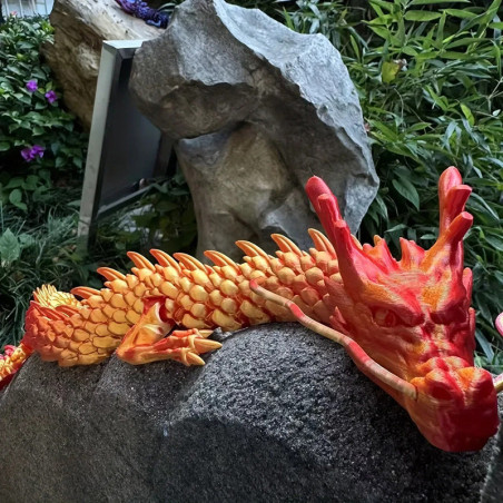 Vue générale Figurine Dragon Ryū Squelettique Articulé - Édition Spéciale Articulée 90 cm