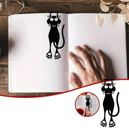 Marque-page Chat Noir "Malice"