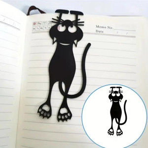 Vue générale Marque-page Chat Noir "Malice"