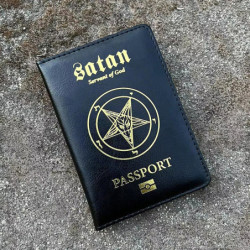 vue interieure Porte-passeport Satan