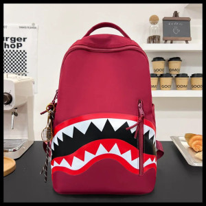 Sac Punk Rock - Requin Predator Squal Attack Couleur Rouge