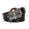 Ceinture Tête de Mort Bad To The Bone Couleur cuir noir